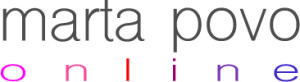 logo marta povo online rojos